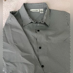 gingham button down
